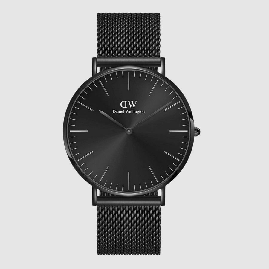 Đồng Hồ Dw Daniel Wallington Classic Mesh Onyx Black Nam Đen